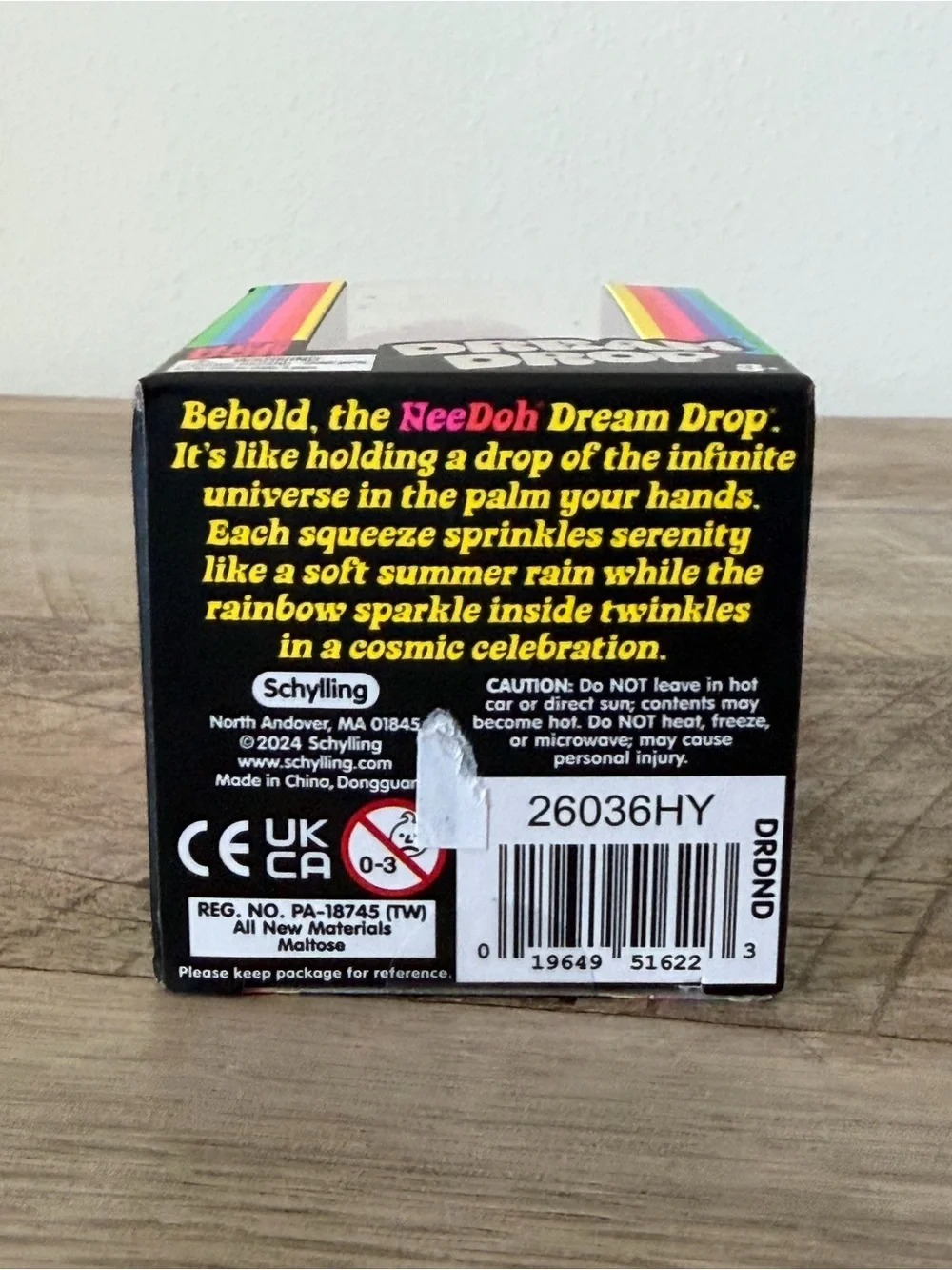 NWT Authentic NeeDoh Dream Drop - pink glitter Viral Squishy Fidget Toy